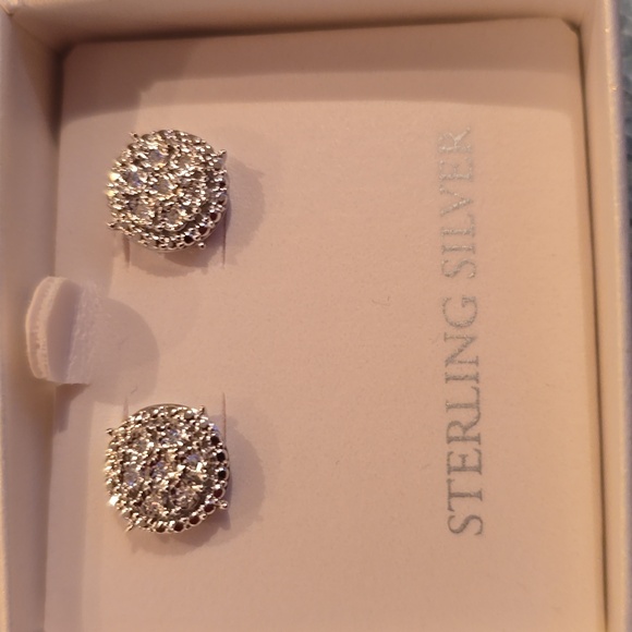 belk Jewelry - BELK STERLING SILVER WOMEN'S DIAMOND STUD POST EARRINGS